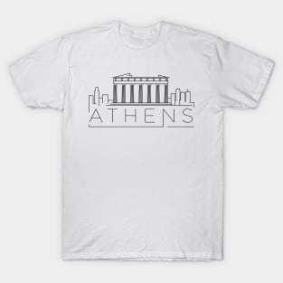 Athens Minimal Skyline T-Shirt